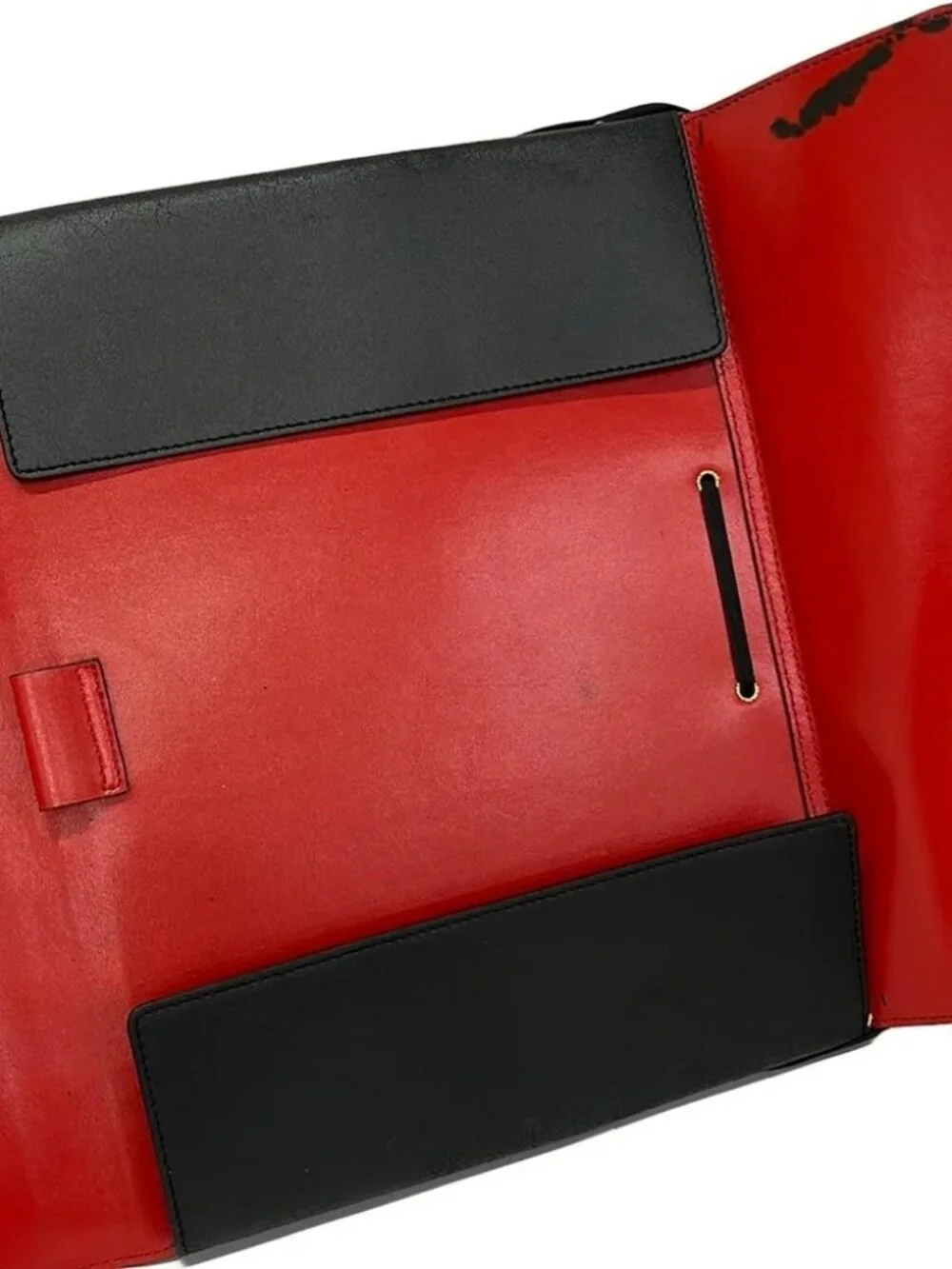 CELINE Black Leather Accessory Case
